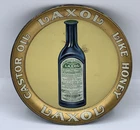 Antique LAXOL Color Tin Litho Tip Tray Vintage Advertising