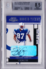 REGGIE WAYNE 2001 Playoff Contenders RC Auto # 166 BGS 8.5/9 Autograph /400