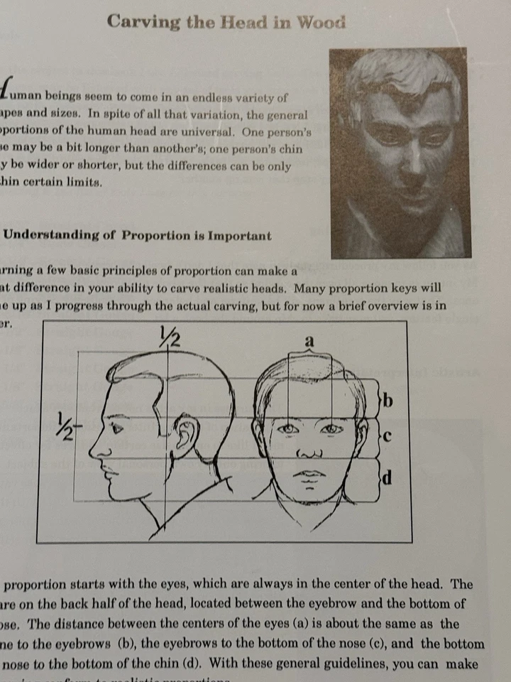 CARVING THE HEAD IN WOOD By Ivan Whillock *Good  Condition* - Image 3 of 4