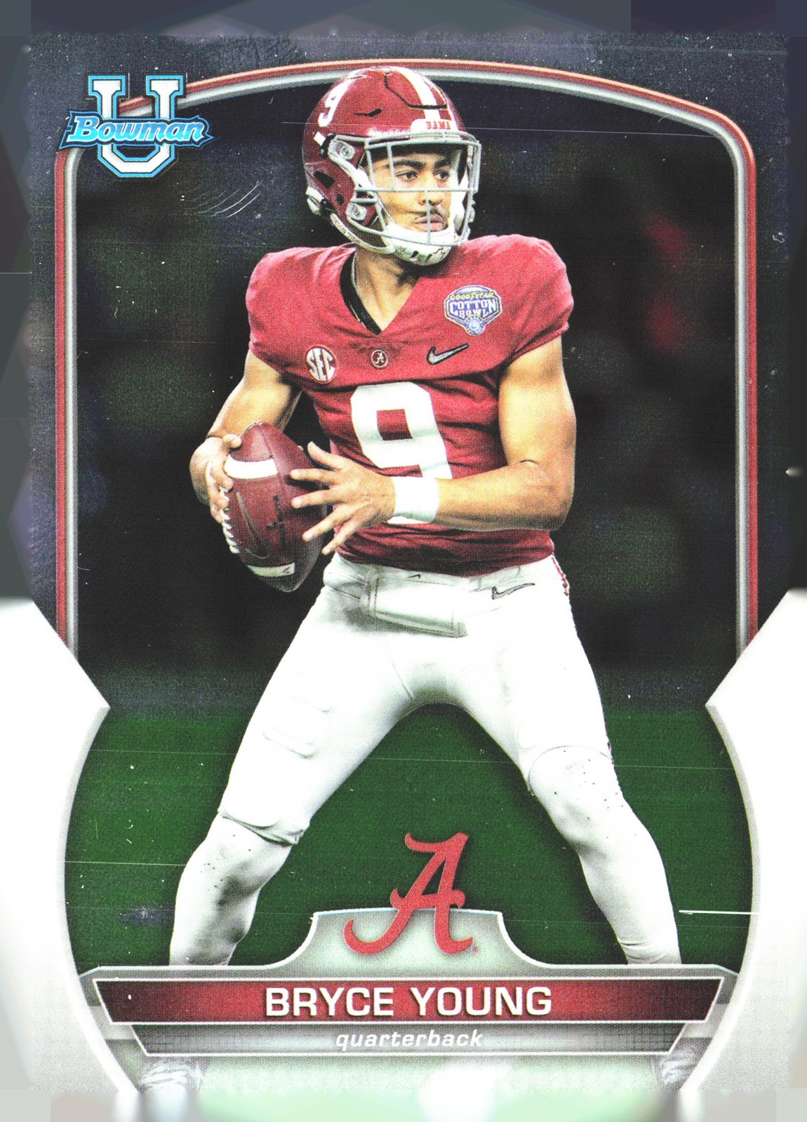 2022 Bowman University Chrome #1 Bryce Young Alabama Crimson Tide