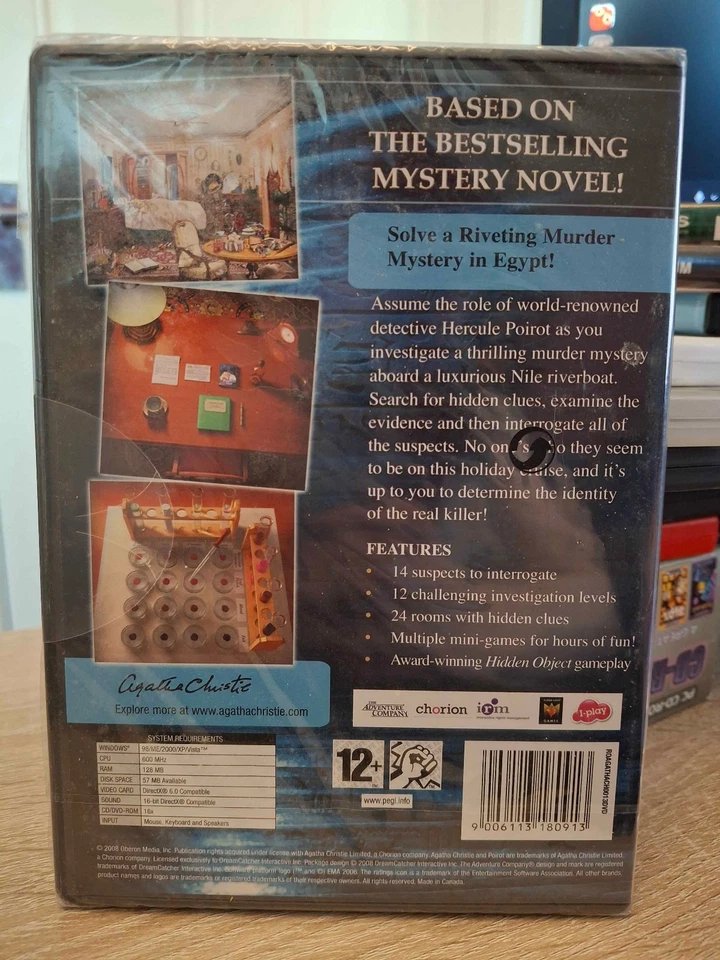Agatha Christie: Death on the Nile (PC, 2008) SEALED - Image 2 of 3