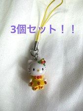 Hello Kitty strap set, floral pattern, 3 pieces, new, small, gift option