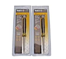 Lot of 2 - NEW Klein Tools 32585 4-in-1 TORX Multi-Bit Electronics Screwdriver