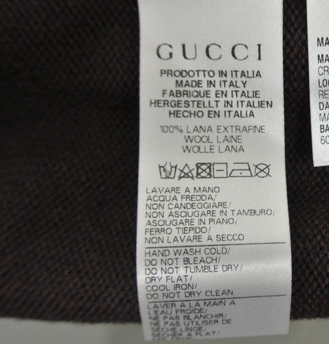 New Authentic Gucci Kids Wool Turtle Neck Sweater Top w/Interlocking G 10 293109 - Picture 5 of 6