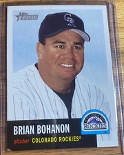 2002 Topps Heritage #344 Brian Bohanon Colorado Rockies MLB Baseball