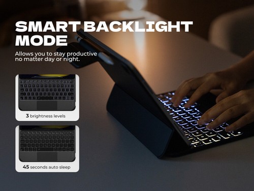 DEXNOR Keyboard Case for iPad 11th A16/10th Generation with Ultra-Thin Magnetic - Picture 11 of 24