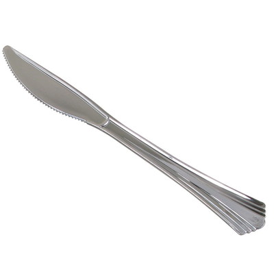 WNA Reflections Cutlery Knife Silver, 7.5'' Length, #6 Polystyrene | 600/Case