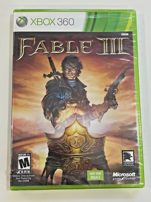 Fable III 3 Not for Resale Microsoft Xbox 360 Complete Brand New & Sealed!