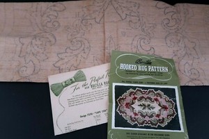 Bucilla 7370 Cape Cod Hooked Rug Duraweave Stamped Pattern Fabric 28"x40" 7370S