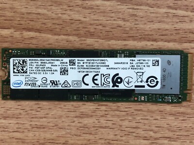 SSS0L25041 00UP433 SSDPEKKF256G7L GENUINE LENOVO SSD 256GB