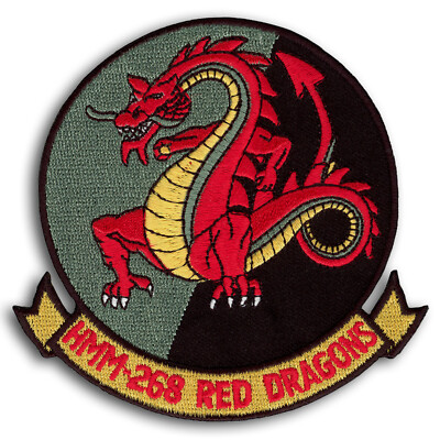 US Marine Corps USMC HMM-268 Red Dragons Medium Helicopter Squadron