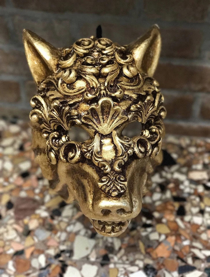 Handgemachte Venezianische Wolfsmaske NEU - Bild 2 von 3