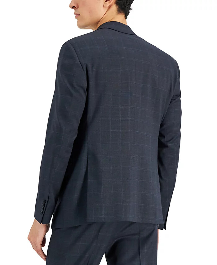 AX Armani Exchange Mens Windowpane Wool Suit Jacket 38 R | eBay