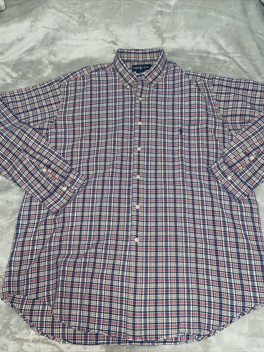 Men Polo Ralph Lauren Blaire Long Sleeve Button Down Shirt Size XL