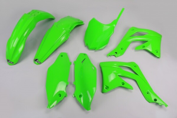 Kit Kunststoffverkleidungen Kawasaki Kxf 450 2013 - 2015 Ufo Plast GrüN-image
