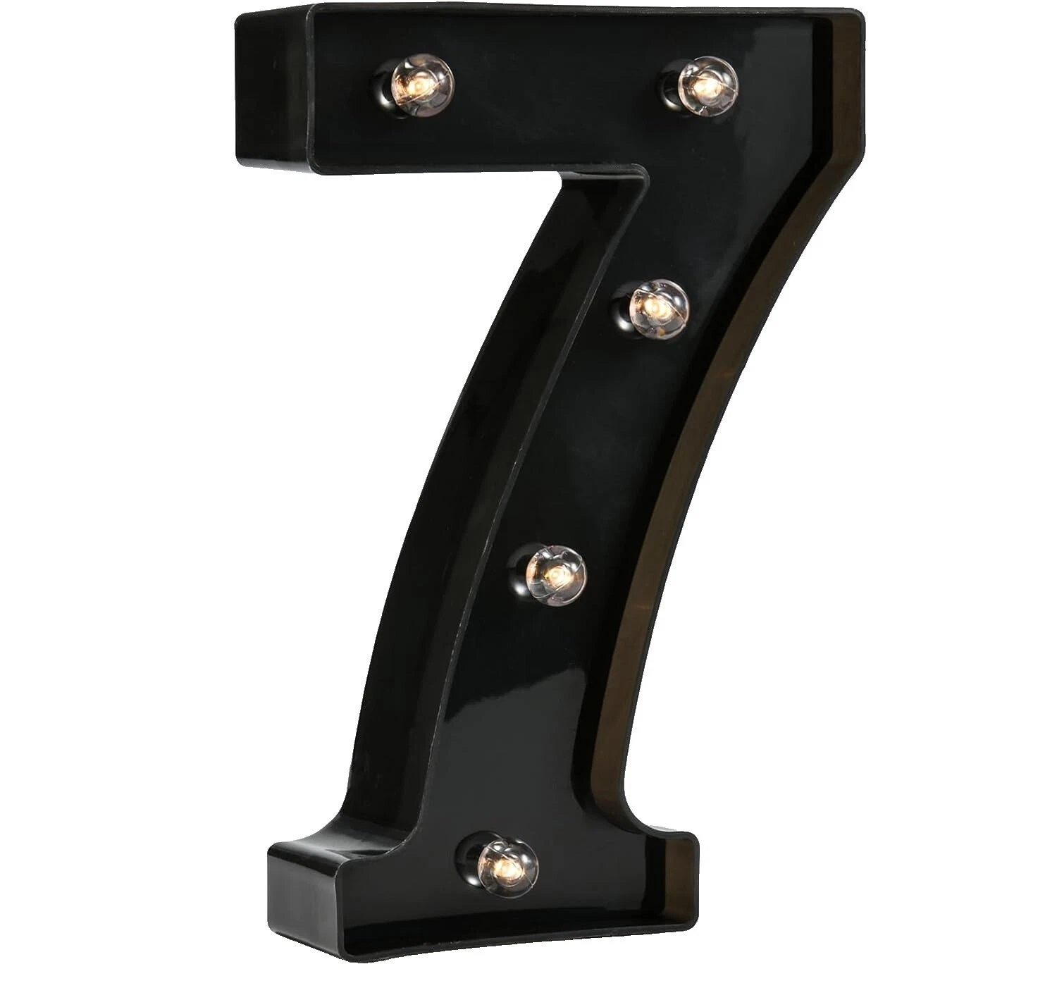 Placas Y Letreros Plástico Negro Número