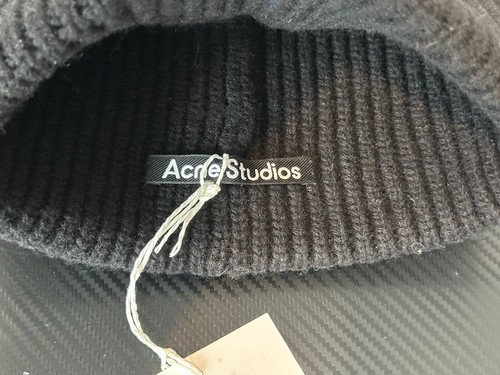 Acne Studios Large Face Logo Beanie Black OS #FA-UX-HATS000063 - Bild 4 von 10