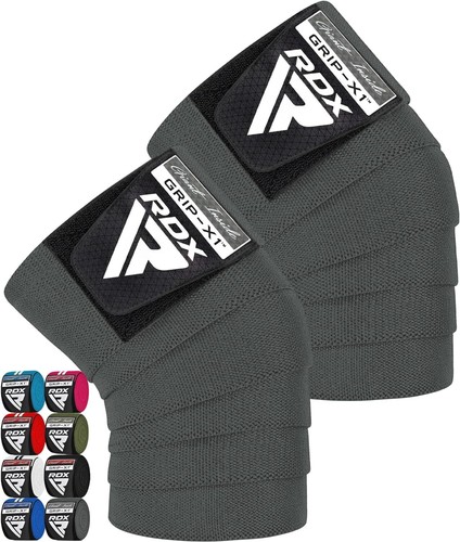 Knee Pads MMA by RDX, Lifting Straps, Knee Sleeves Weightlifting, Gym Knee Wraps - Picture 69 of 90