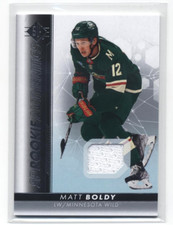 2022-23 SP Hockey MATT BOLDY Rookie Authentics Player Worn Relic #137 Wild