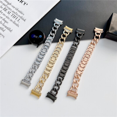 Edelstahl Metall Kette Armband für Samsung Galaxy Watch 4 5 Pro 6 7 FE 40/44mm