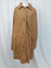 Lambskin Lamb Leather Scuola Nautica  Brown Jacket Casual Ladies Uk22  C2546