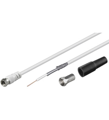 20m Koaxial Kabel Digital SAT Kabel TV Kabel F-Stecker Kabel Koax Sat Tülle