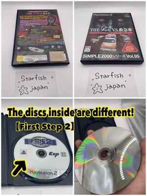 Lot 3 jeux PS2 jeu disque Sony Play station Japon vrac en l'état