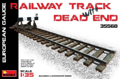 Railway Track W/ Dead End European Gauge Diorama Zubehör 1:3 5 Modell Kit