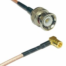 USA-CA RG188 BNC MALE to SMB FEMALE ANGLE Coaxial RF Pigtail Cable