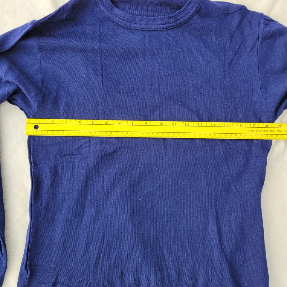 Conjunto de camisa y pantalones térmicos Comfort Skins para hombre XL capa base azul oscuro años 80 90 Foto 4 de 4