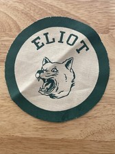 Letterman School Jacket Vintage  Patch Green/White shoulder