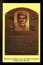 Sports chrome postcard Baseball Hall of Fame NY Scenic Art T7C Stanley Coveleski