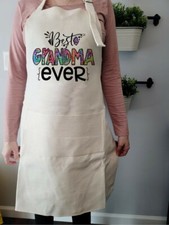 Apron GRANDMA DESIGN SubliLinen material Adult size Great quality OTHER NAMES