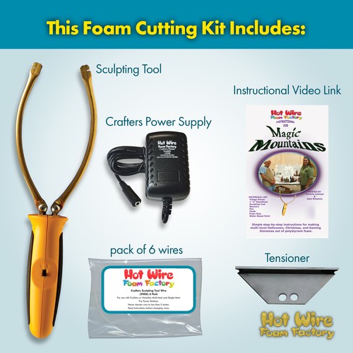 Hot Wire Foam Factory Sculpting Tool Styrofoam, EPS, XPS, & Polystyrene Cutter - Picture 3 of 12