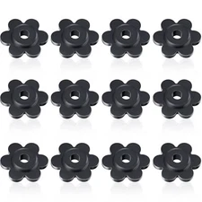 12 Pack Flower Shape Garden Flag Rubber Stoppers for Lawn Flags Stand Holder
