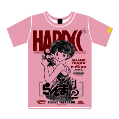 Ranma 1/2 Akane Tendo P-Chan T-shirt Pink Hardcore Chocolate Japan