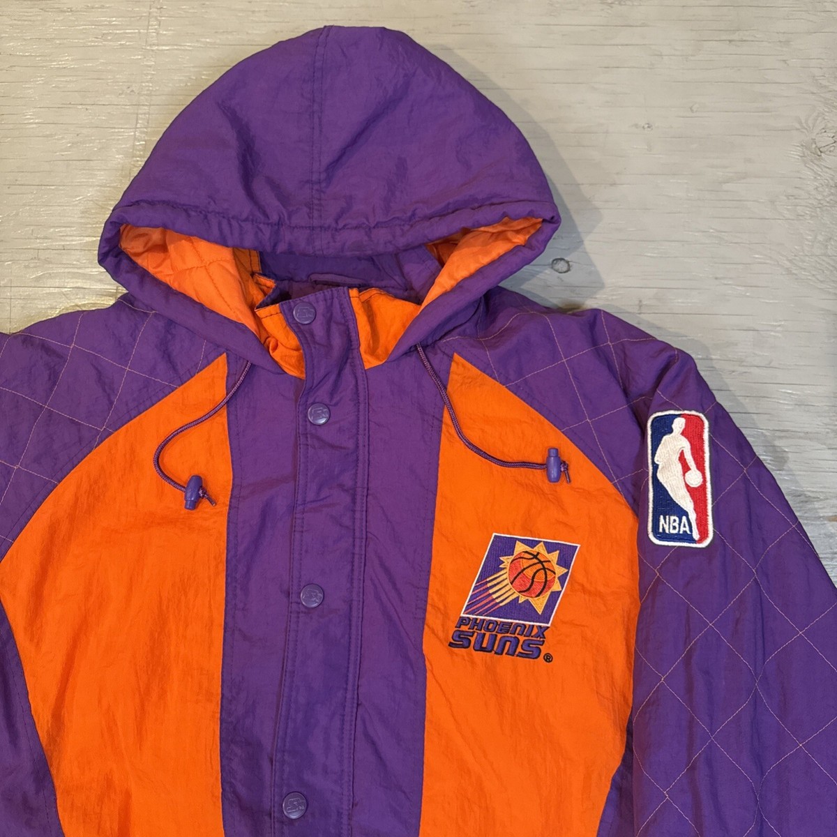 Vintage 90s NBA Starter Phoenix Suns Full Zip Hooded Basketball