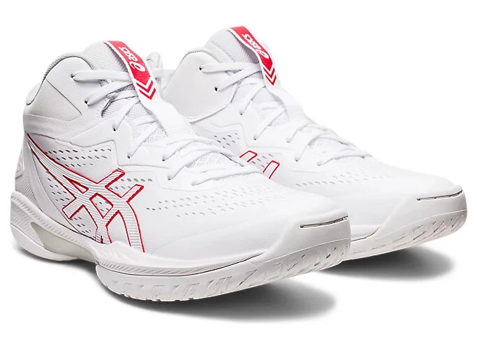 ASICS GELHOOP V15 1063A063 101 White Classic Red Basketball Shoes