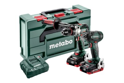 Metabo COMBO SET W/metaBOX 18V, 1/2'' LTX Hammer Drill & 1/4'' Impact Driver