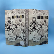 Floral Photo Album Holds 280 4"x6" Photos with Chandelier Accents