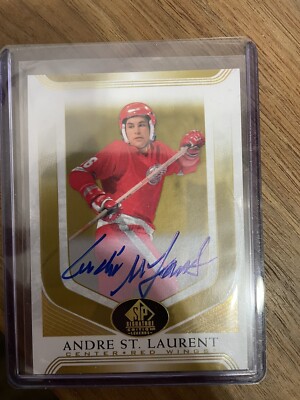 ANDRE ST. LAURENT 2020-21 UPPER DECK SP GOLD AUTOGRAPH AUTO CARD #159 ...