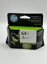 HP 64XL High Yield Tri-color Original Ink Cartridge, ~415 Pages. Exp.FEB2025