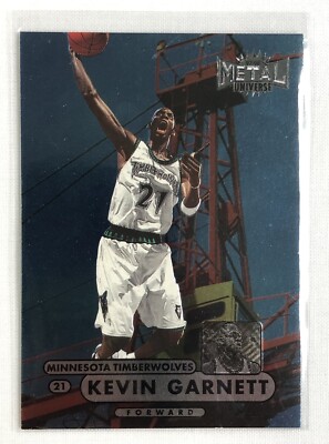 1997 1998 Skybox Metal Universe Kevin Garnett Basketball Card #41