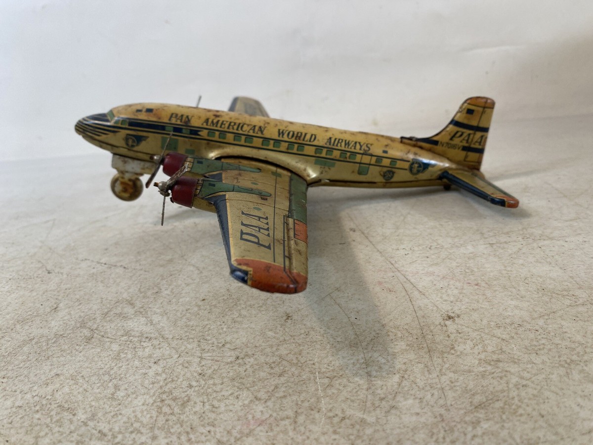 Pan American World Airways N7016V tin Toy Plane 29E52 | eBay