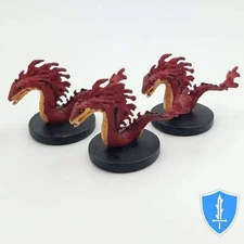 Fire Snake x3 - Elemental Evil #4 D&D Miniature