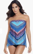 Miraclesuit Casablanca Bandini Top, Multicolor, Size 8, $148