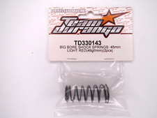 Team Durango Front 45mm Big Bore Springs - Light Red, TD330143 DEX210, DEX410
