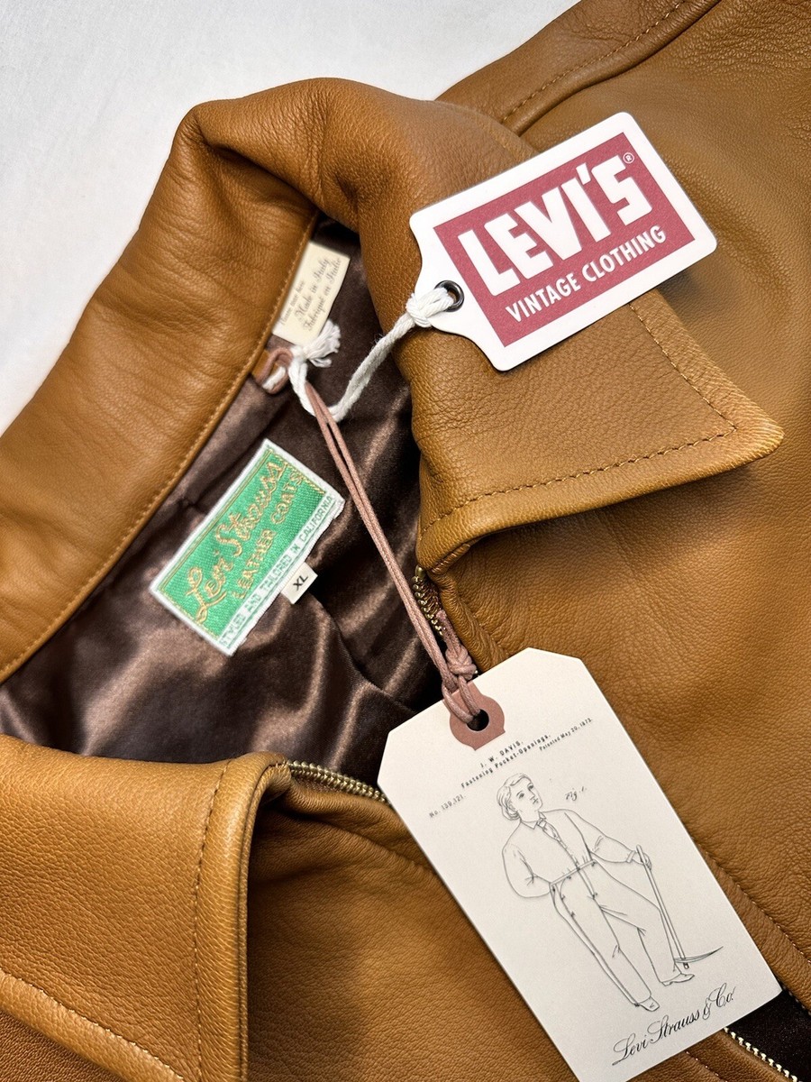 Levis Vintage clothing　LVC レザーカーコート40s Levi's Vintage Clothing LVC 1940'S Leather Coat CARAMEL BROWN XL