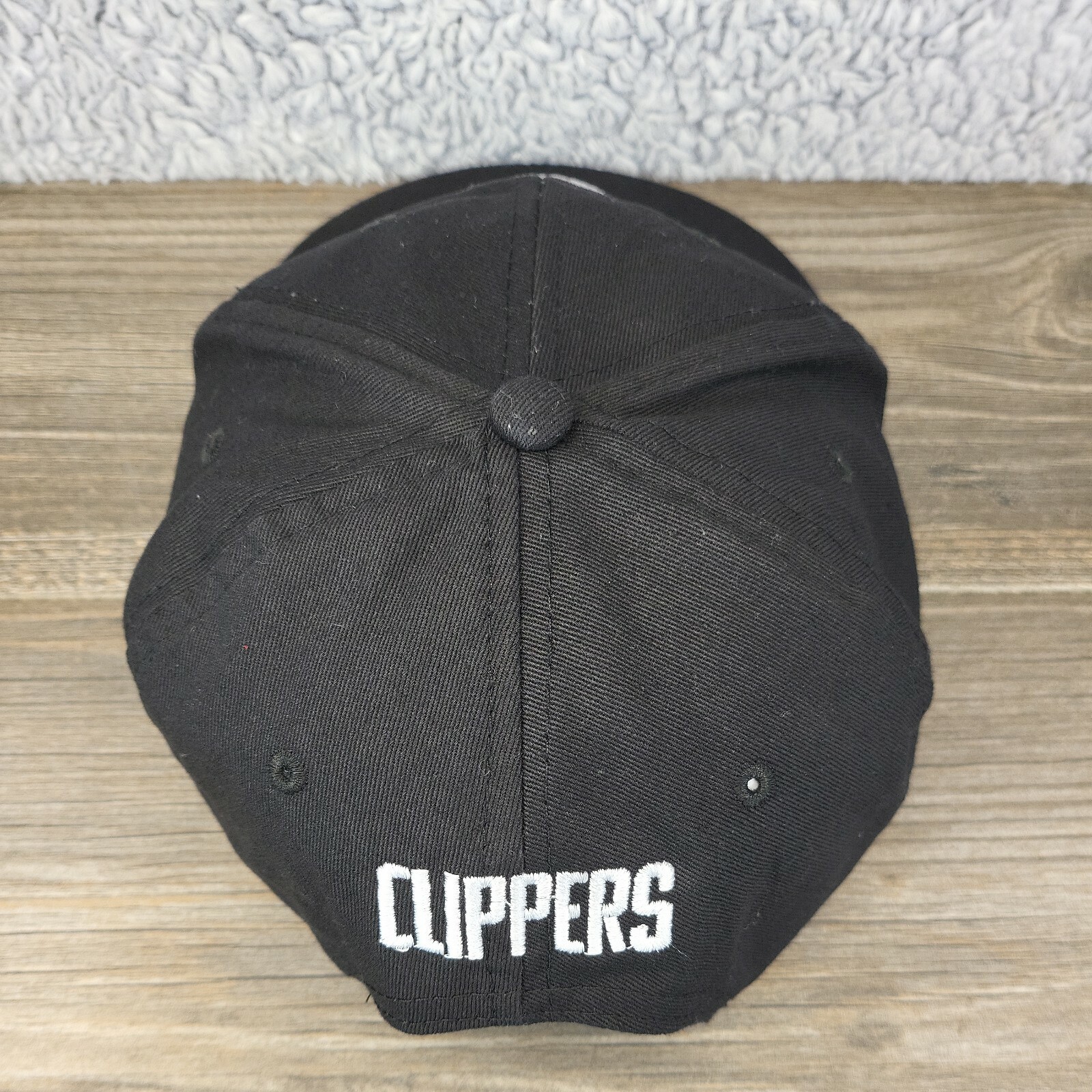 LA Clippers Snapback Hat Solid Black Baseball Cap… - image 7