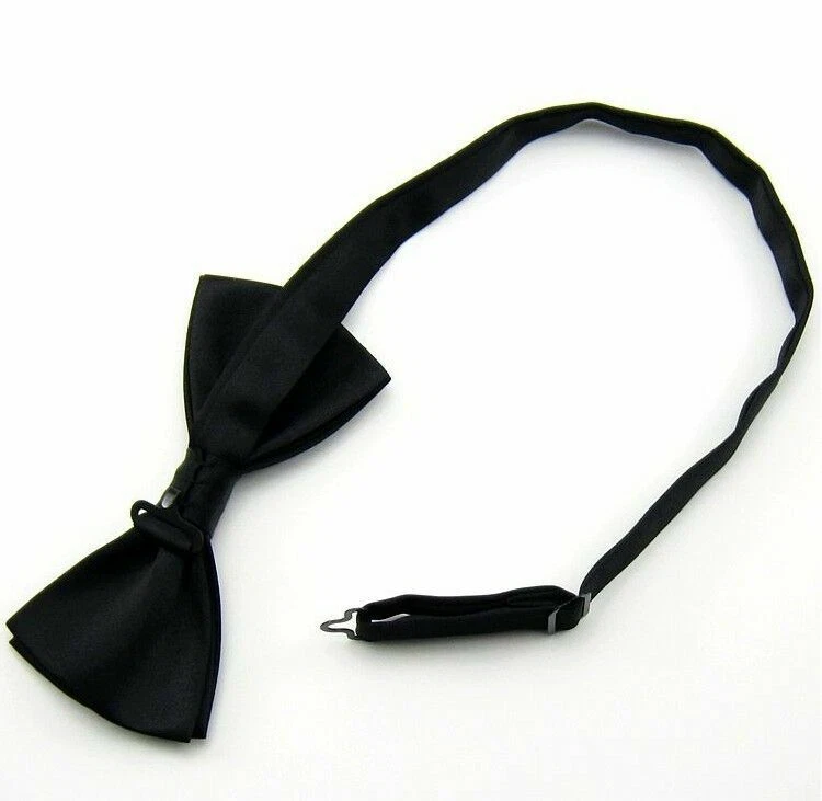 10 PCS Men's Tuxedo Classic Solid Color Adjustable Wedding Party Bowtie Bow Tie - Image 2 of 2